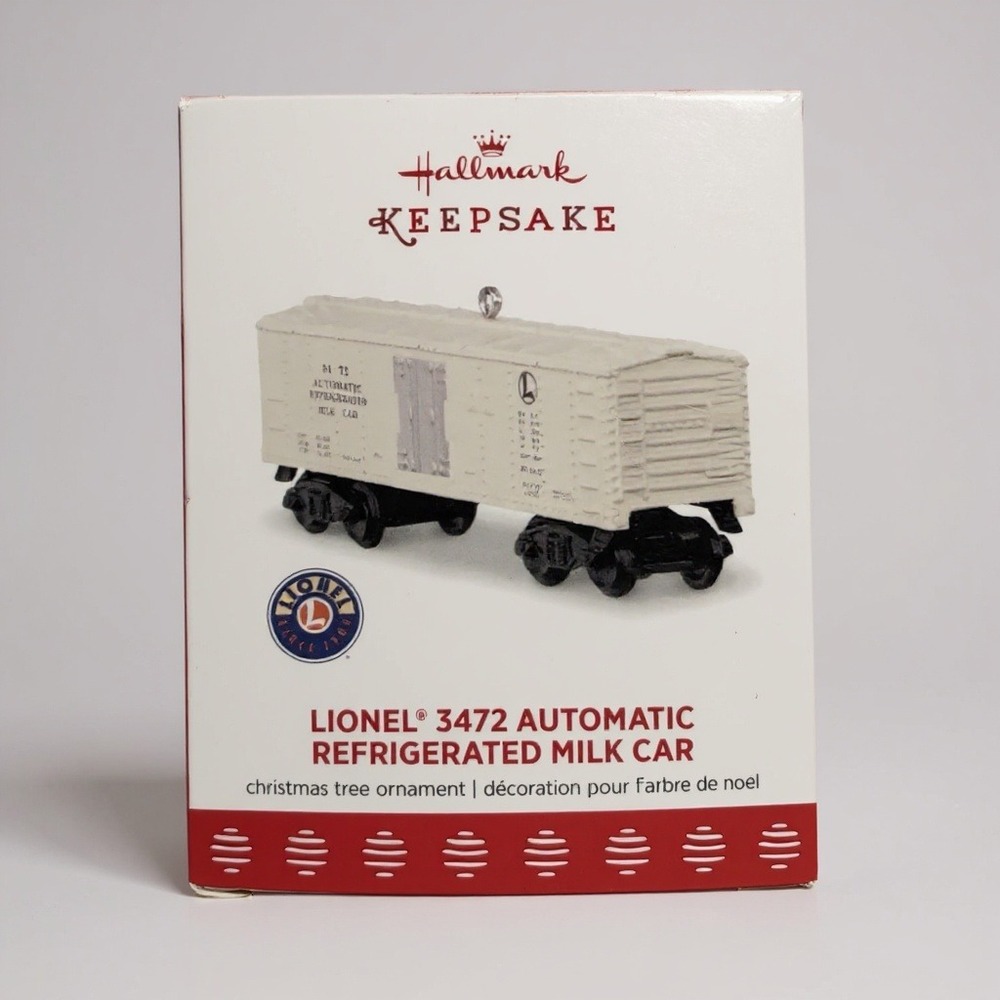 Hallmark 2017 Christmas Ornament ~Lionel 3472 Automatic Refrigerated Milk Car